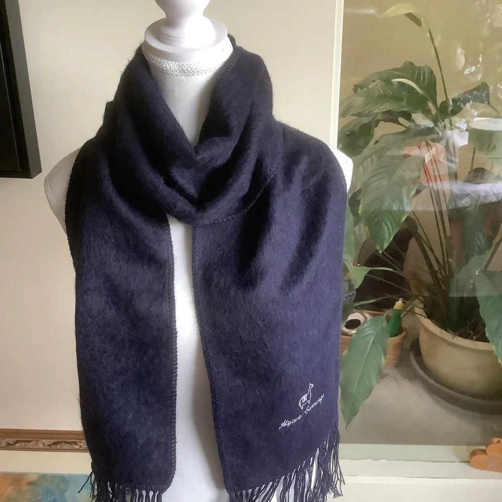 Alpaca Camargo Peru Rectangular Fringed Scarf